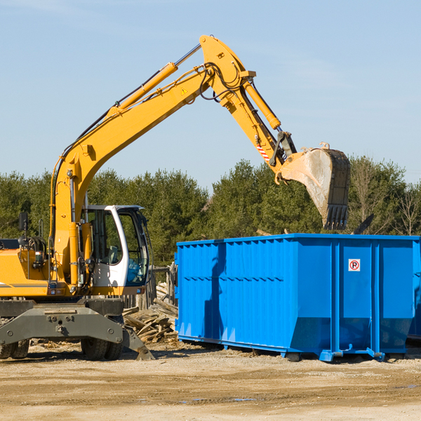 are there any restrictions on where a residential dumpster can be placed in Driftwood Texas